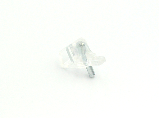 Glashyldebærer m/Ø5 mm tap t/4-6 mm glas, transparent plastik (10 stk)