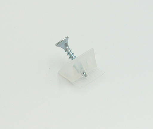 Bagbeklædningsholder 15x10x10 mm, transparent plastik (10 stk)