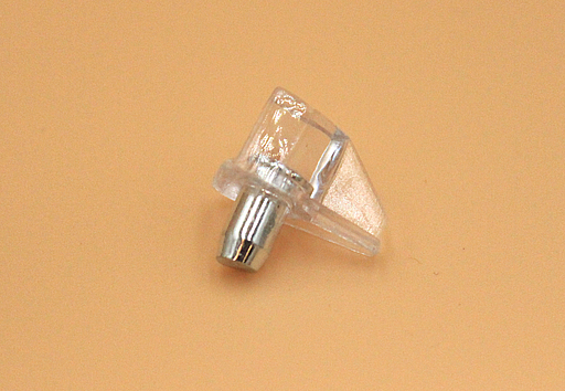 Glashyldebærer Ø5 mm, transparent plastik/metal (10 stk)