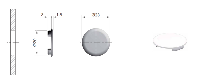 Ophængsbeslag t/skab 34,5x147 mm, elgalvaniseret (1 sæt)