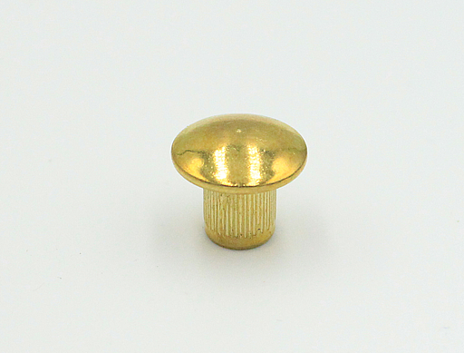 Møbelhoved M6xØ8x10 mm, messingfarvet