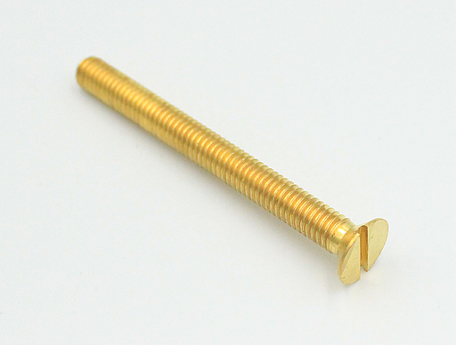 Messingbolt M4x35 mm, blank