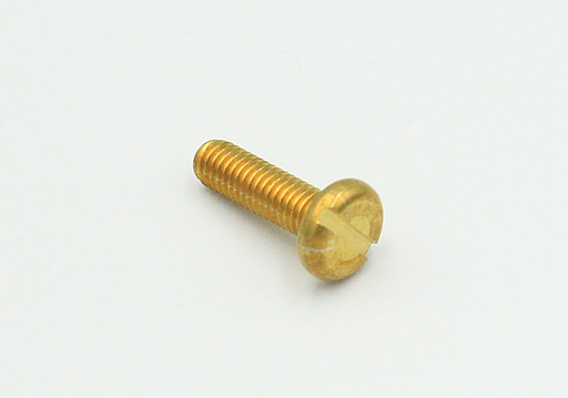 Messingbolt M6x20 mm med Ø12 mm hoved, mat