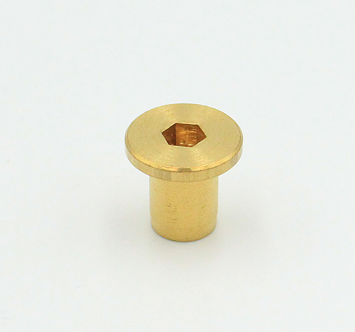 Møbelhoved M6xØ9x12 mm, messing