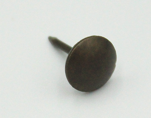 Polstersøm Ø1,4x13 mm m/Ø10 mm hoved, brun antik (100 stk)