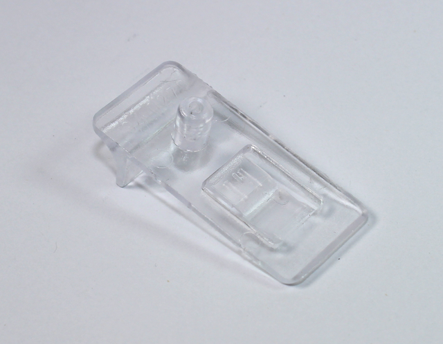 Glashyldebærer 36x17 mm t/16 mm glasplade, transparent (10 stk)